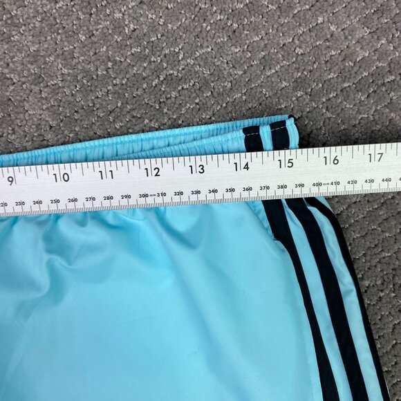 NWOT Vintage Y2K Adidas Windbreaker Track Pants Women's Large Semi Blue Burst - Picture 12 of 16